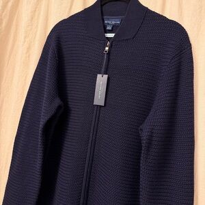 Peter Millar 100% Merino Wool Zip Sweater